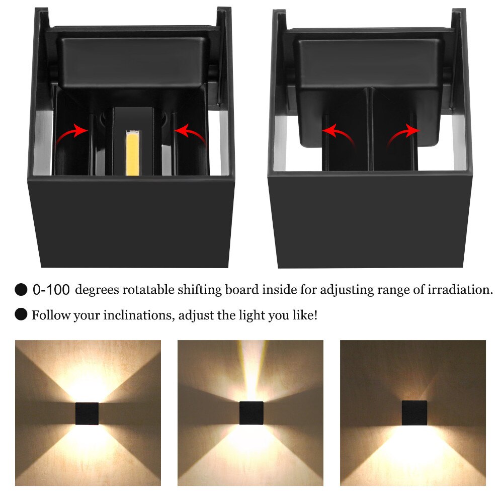 6W 12W açık su geçirmez IP65 duvar lambası Modern LED duvar ışığı 6W 12W açık su geçirmez IP65 duvar lambası Modern LED duvar ışığı