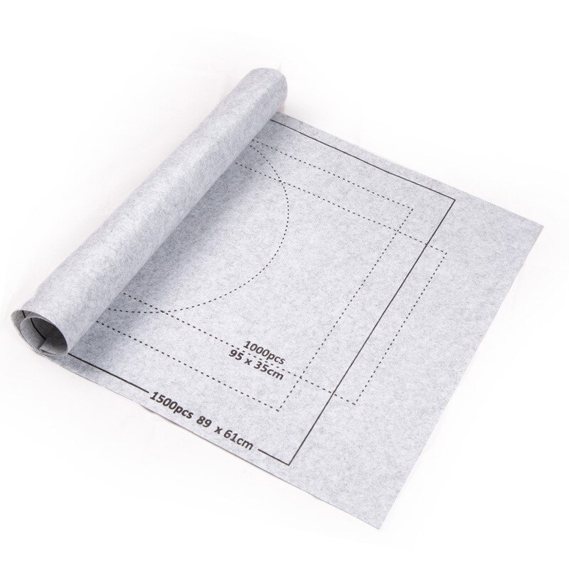 Portable Puzzle Rollup Mat Jigsaw Roll Felt Pad Playmat Puzzles Blanket For Up to 3000 Pieces Jigsaw Rug Puzzle Felt Storage Mat: Grey Mat / 31x46inch 2000pcs