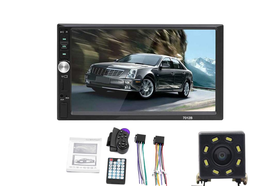 Radio 2 Din General Car Models 7'' LCD Touch Screen Car Radio Player Bluetooth Car Audio Support Rear View Camera 7012B