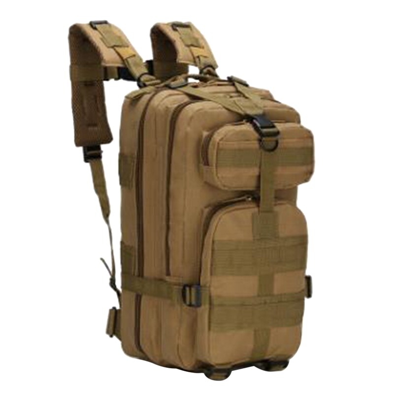 25-30L Leisure Sports Bag Outdoor Travel Backpack Mountaineering Bag for Travel Cycling Hiking Camping: khaki