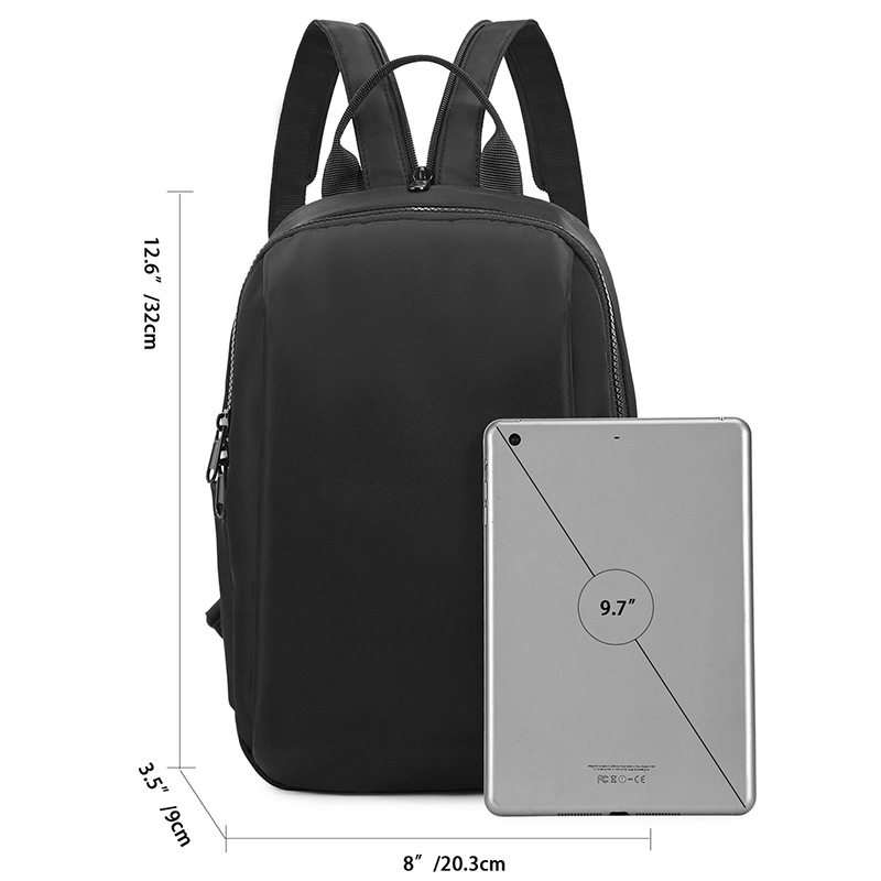 Mini-Rucksack für Männer, modischer und Trend iger lässiger kleiner Rucksack, leichte und wasserdichte Mini-Reisetasche aus Oxford-Stoff