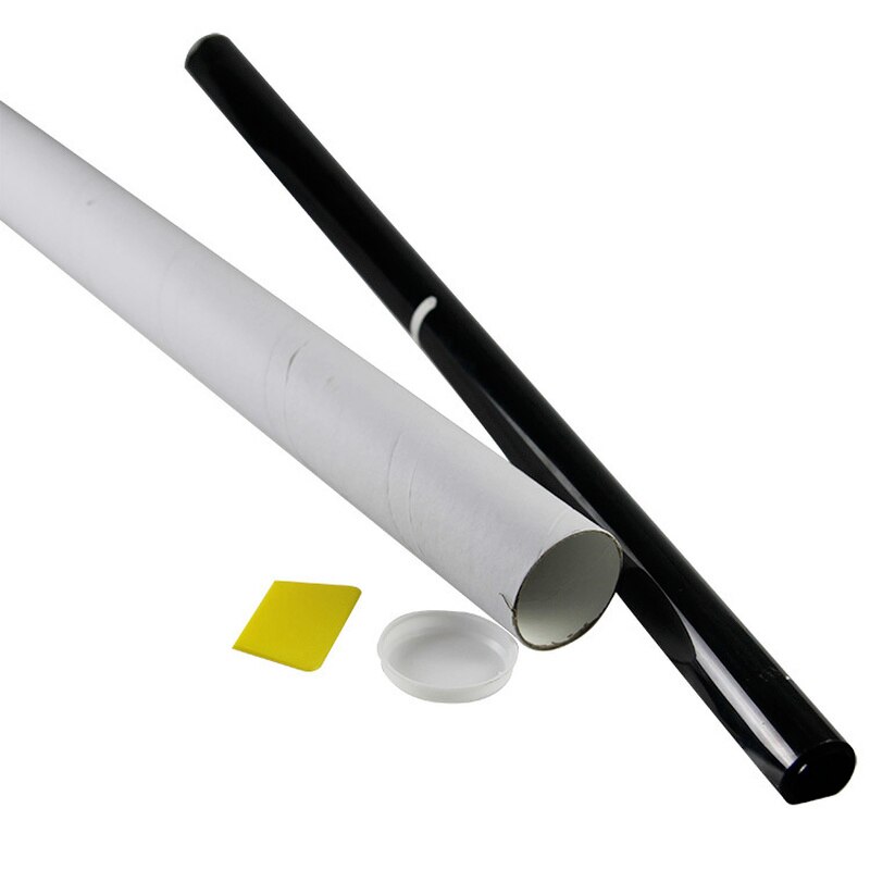 300X50Cm Vlt Zwarte Auto Thuis Vensterglas Building Verven Film Roll Side Window Solar Uv Bescherming sticker Gordijn Schraper