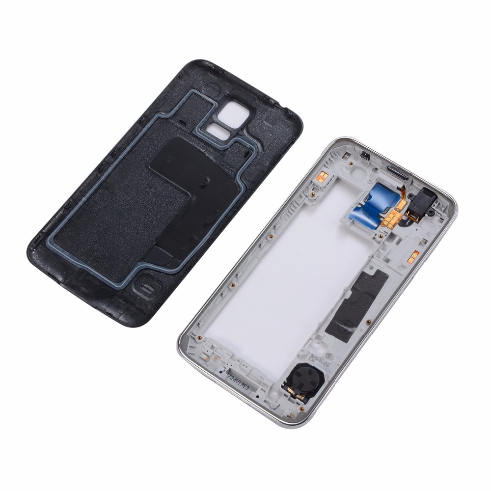 Original For Samsung Galaxy S5 i9600 G900F G900T G900V G900A Housing Middle Frame Bezel+Battery Back Cover