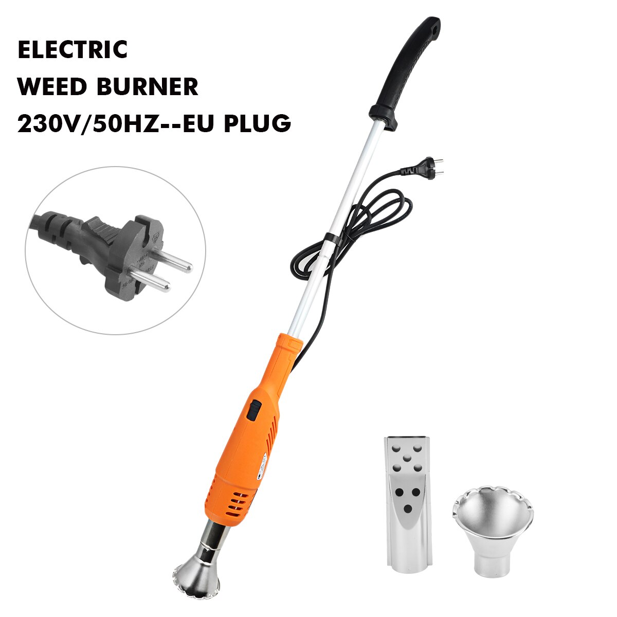120V/230V 2000W Elektrische Onkruid Brander 2 Nozzles Grasmaaimachineblad Tuin Snoeien Tool Gras Trimmer wieder Power Tools Eu Us Plug: EU Plug