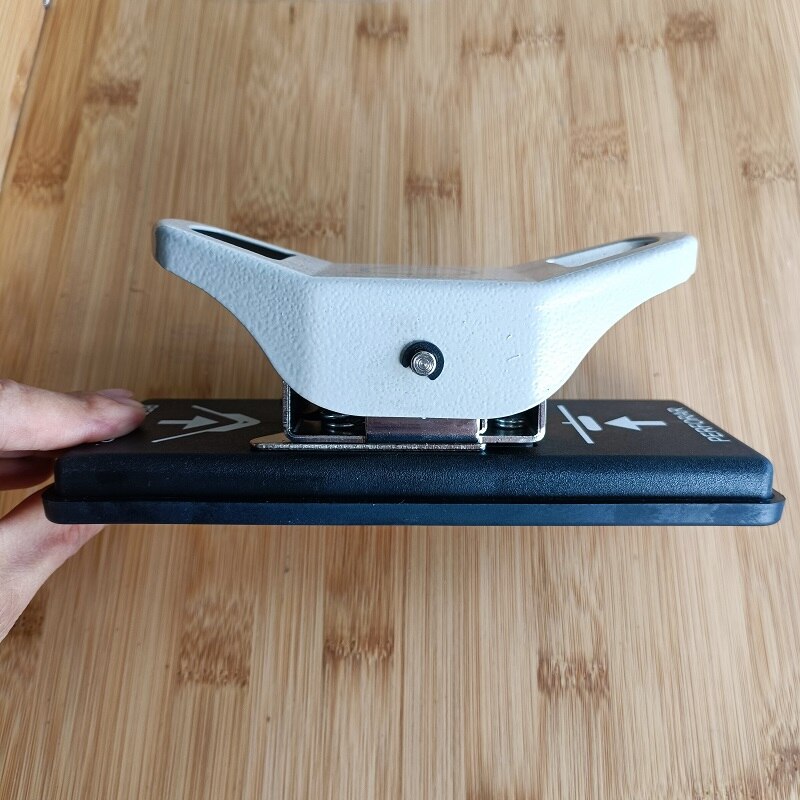 3.5X15mm Gat Punch en R6.4 Hoek Punch voor PVC Kaart, Foto, Papier; 2 in 1 Punch Cutter Papier Stoten Verminderde Inspanning