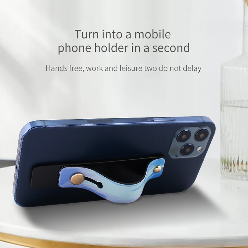 Uchwyt na telefon przenośny teleskopowy uchwyt na palec uniwersalny silikonowy uchwyt na telefon palec serdeczny uchwyt stojak na iphone 12 huawei