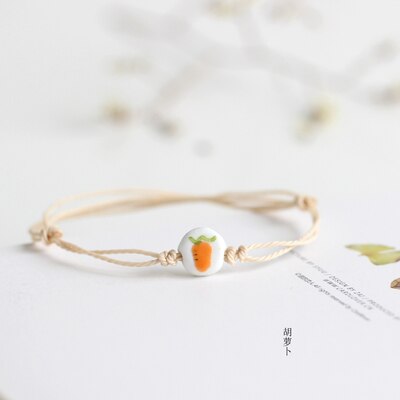 Stundent criativo artesanal cerâmica pulseira jóias simples moda jóias para mulher #1559: 7