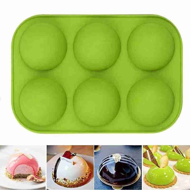 Demi sphère Silicone savon moules ustensiles de cuisson gâteau décoration outils pouding gelée chocolat Fondant moule boule forme Biscuit outils
