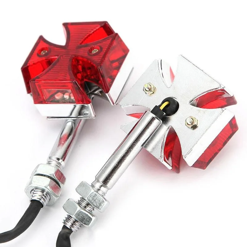 Motorfiets Kruis Led Richtingaanwijzers Licht Motor Signaallamp