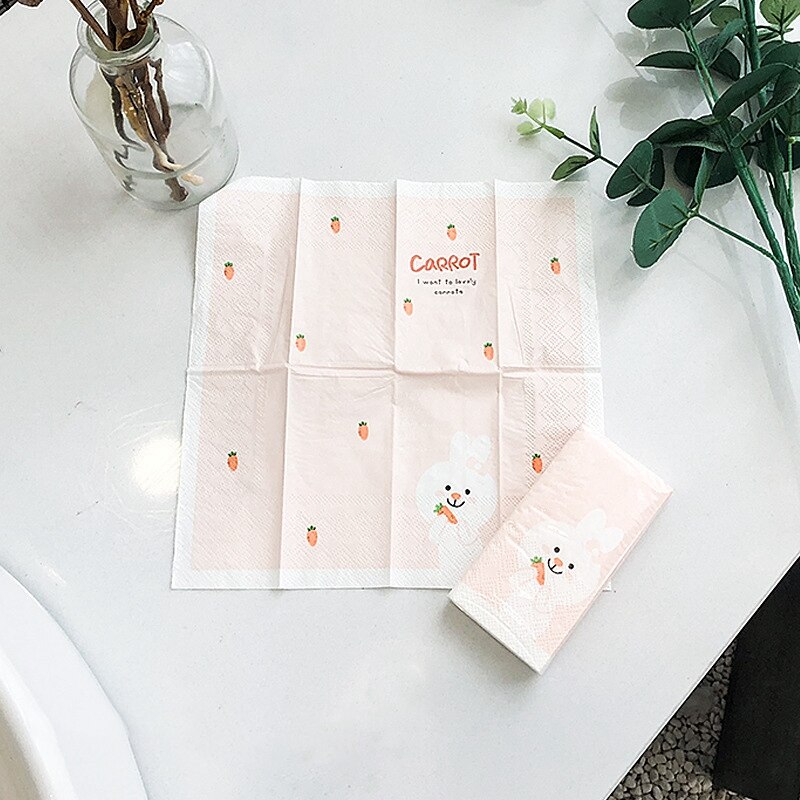 12 paquets papier essuie-tout carotte imprimé mouchoir papier douche mouchoirs papier toilette serviettes jetables mariage Birtay décoration