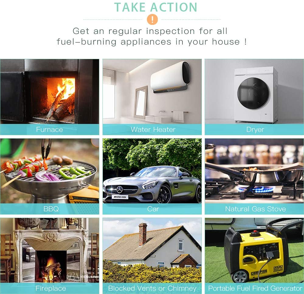 ACCKIP Tuya WiFi Smoke Alarm Fire Protection Smoke Detector Smokehouse Combination Fire Alarm Home Security System Firefighters
