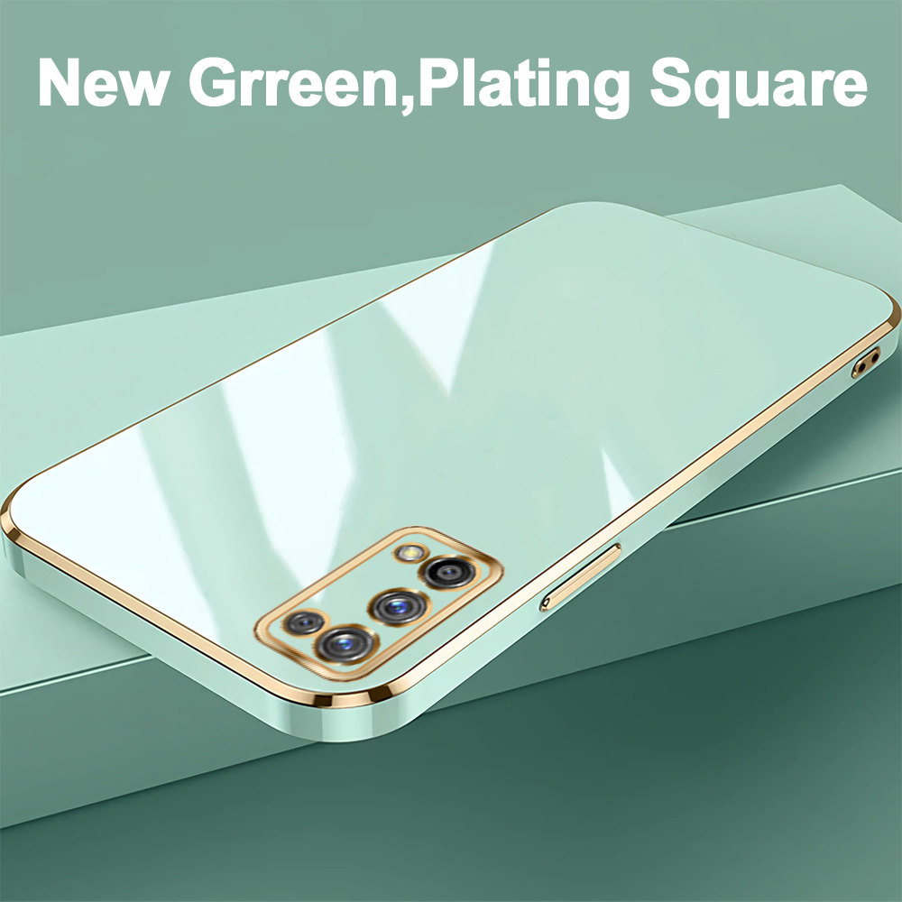 For Realme 7 Pro Realme 7 4G 5G 7i C17 Soft Original Cases Luxury Plating Soft TPU Cover Shockproof Case: aluminum / Beige