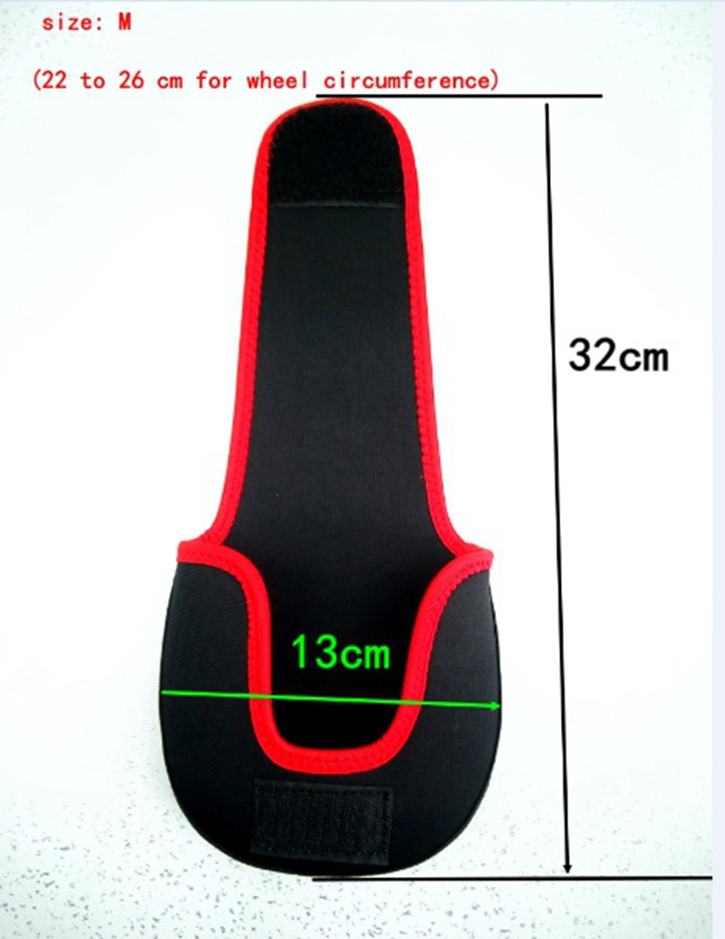 Bolsa de pesca com carretel de mosca, capa de bolso para proteger a caixa para isca de peixe, pesca de carpa de nylon neoprene vermelho genuíno esclarecido: M