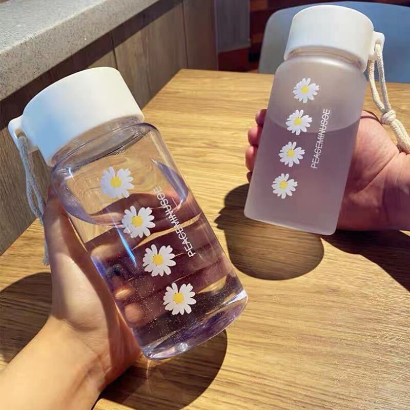 500Ml Margarita pequeña botella de agua de plástico botella de agua congelada portátil de agua potable de Camping al aire libre botella de termo
