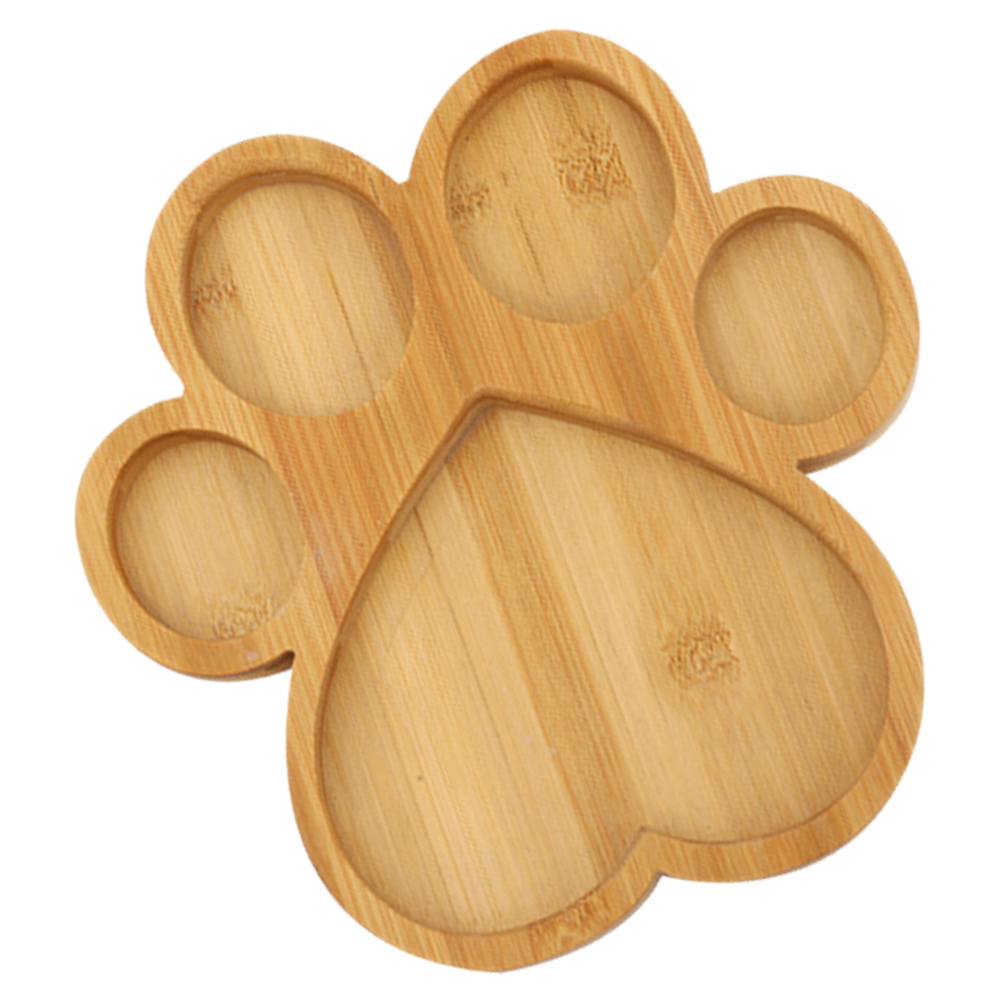 Large Bamboo Tray Platter Unique Food Serving Tray Storage Trays Bamboo Fruit Tray Snack Plate Home ganization: Default Title