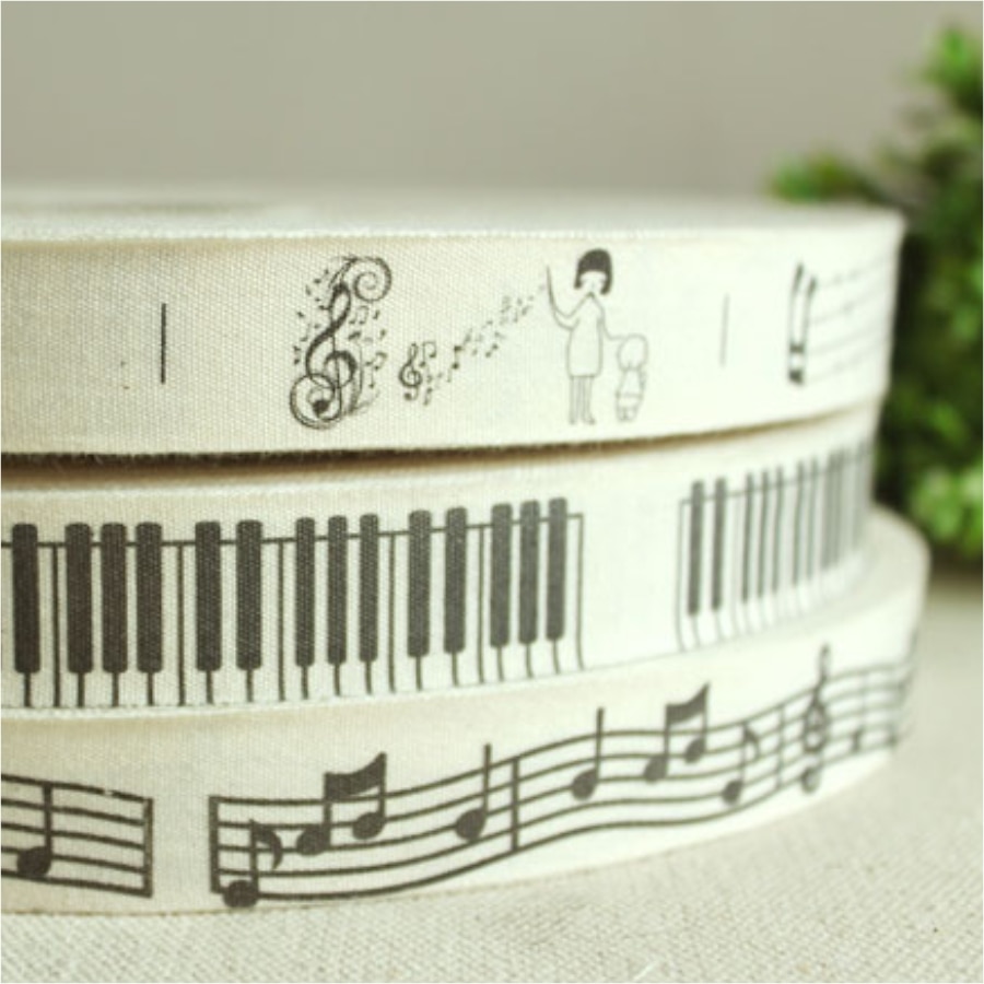 2cm cotton fabric music group woven brand labels ribbon Grosgrain clothing label DIY accessory sewing tapes