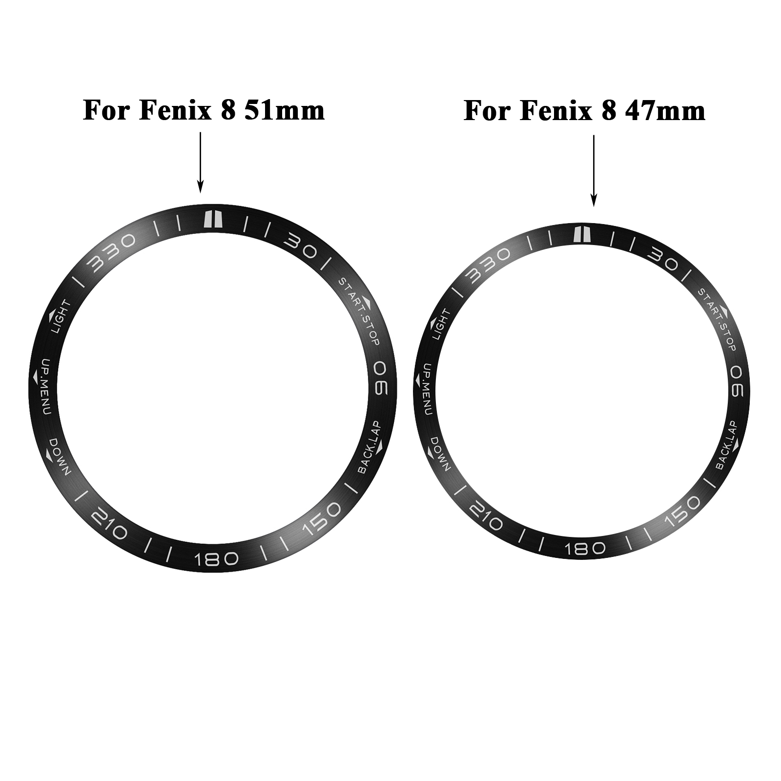 Bisel de reloj para Garmin Fenix 8 7X 51mm 7 47mm 6X 6 5X 5 Protector de reloj inteligente cubierta de Metal anillo de parachoques carcasa marco funda protectora