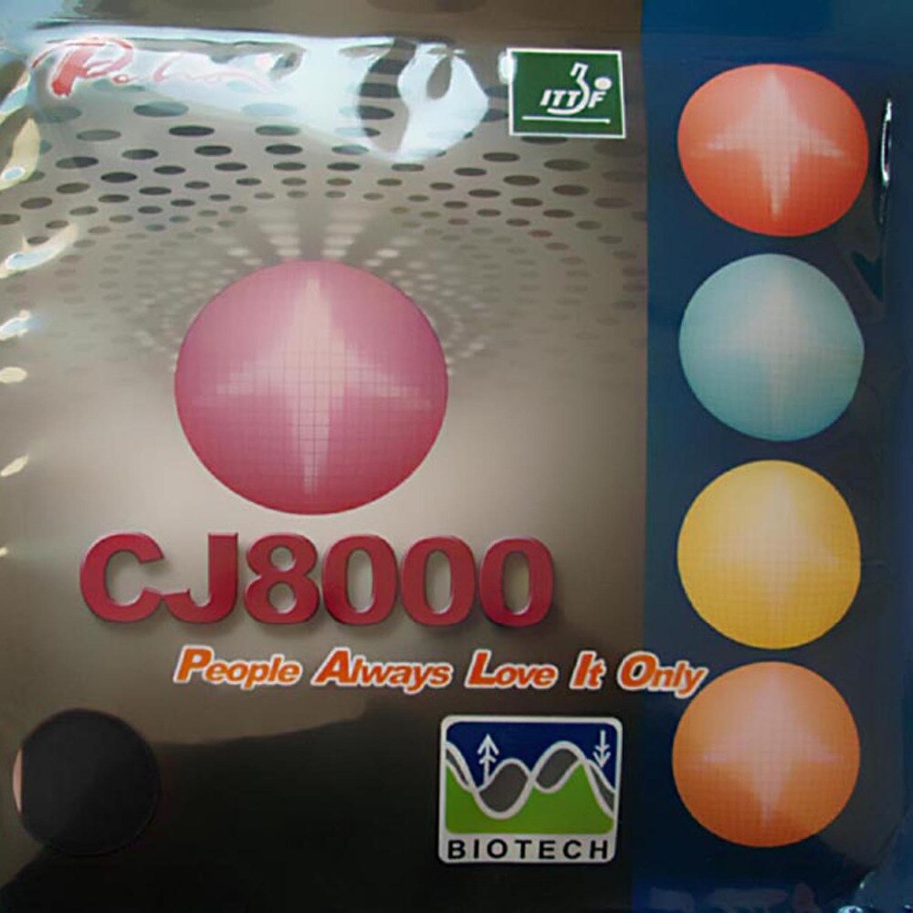 Palio cj8000 (biotech) espinhas de borracha para pingue-pongue, tênis de mesa com esponja (dureza: 36-38)