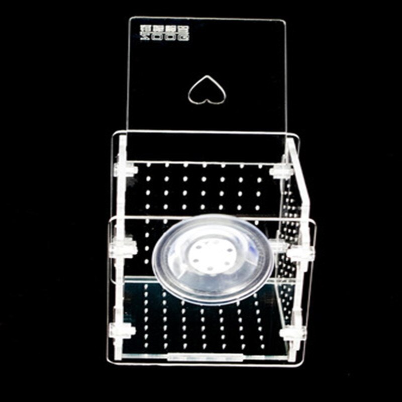 Aquarium Acrylic Fish Bowls Tank Breeding Isolation Box With Sucker For Baby Fish Hatchery Rooms Incubator Reptile Cage