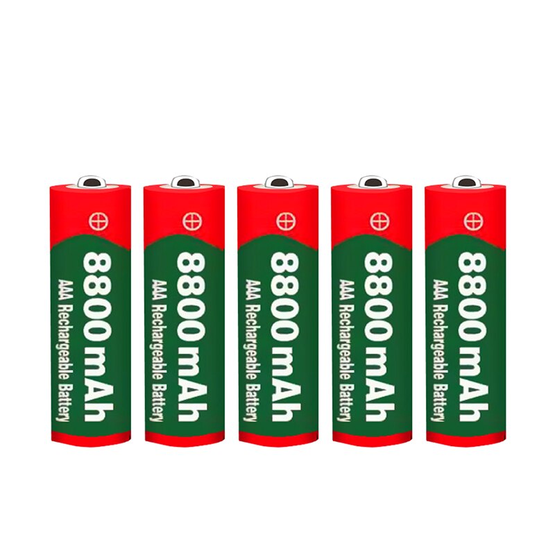 Pilas alcalinas AAA de gran capacidad para juguetes, pilas alcalinas AAA de MAH y 8800 V con control remoto, novedad de 1,5