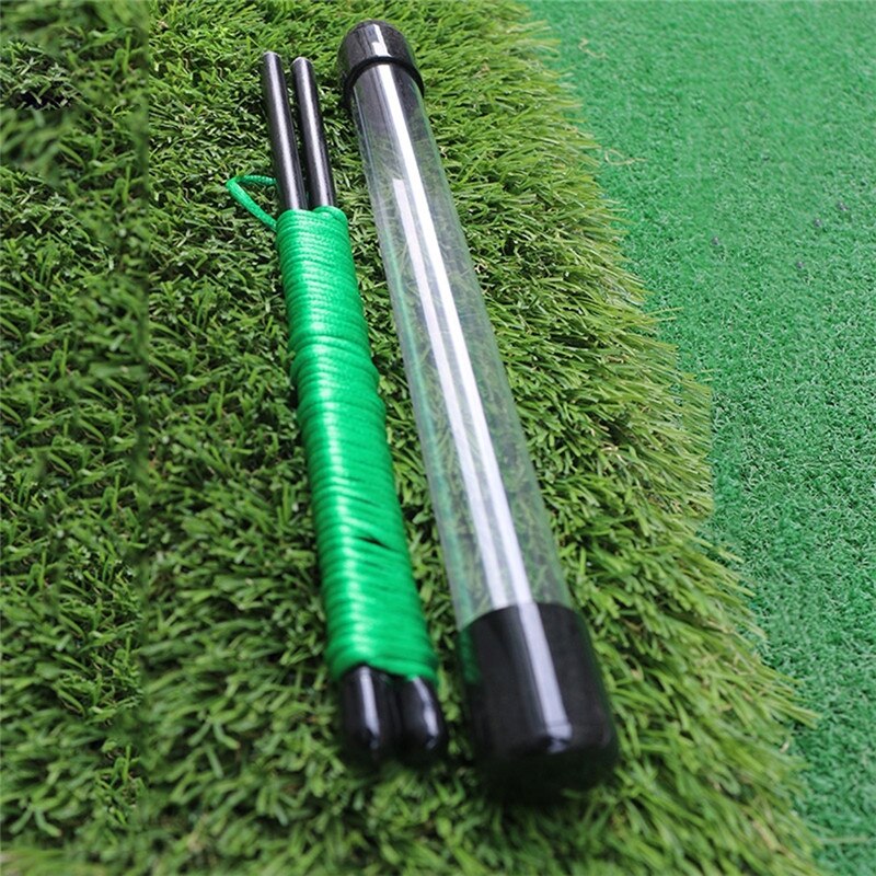 1Pc Golf Alignment Sticks Glasvezel Swing Zetten String Pinnen Golf Richting Praktijk Training Aids