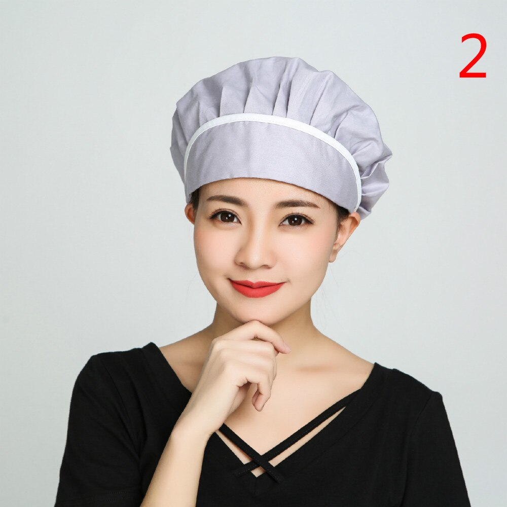 Chapeau de Chef pour hommes et femmes, uniforme de Chef cuisinier, de boulanger, de café, de Restaurant, d'hôtel, de boulangerie, chapeaux de travail, casquettes anti-poussière respirantes pour atelier: 2