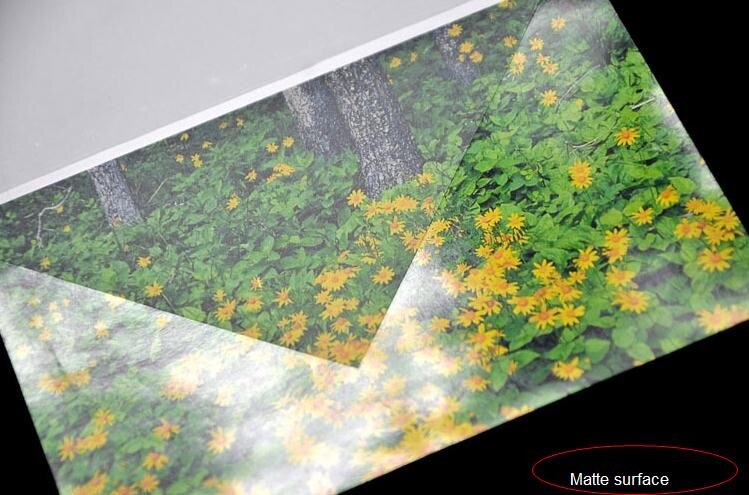 A4 * 50 pieces pvc cold lamination sheet: matte surface