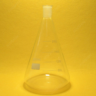2000 ml, 24/40, Erlenmeyer, 2 Liter, Conische Kolven, Laboratorium Glaswerk