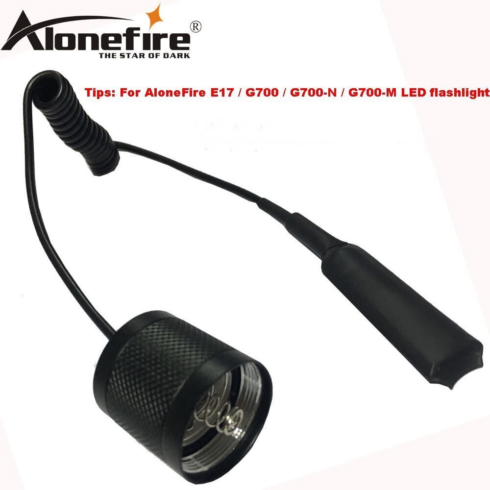 Alonefire  e17 omkopplare tillbehör  g700 led ficklampa omkopplare / röd grön lins / fjärr tryckbrytare / fjärr tryck pad omkopplare