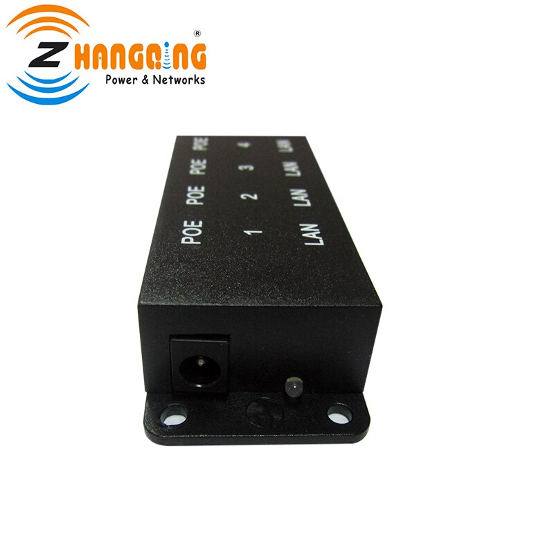 Passive POE injector 8 port black 10/100 Mbps Power over Ethernet PoE patch panel for IP Camera, VOIP, WiFi AP