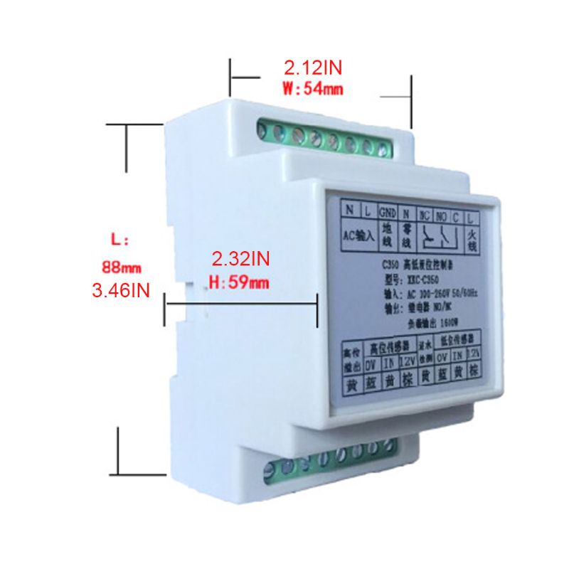 1Set High Low Liquid Level Intelligent Controller Automatic Water Level Detector
