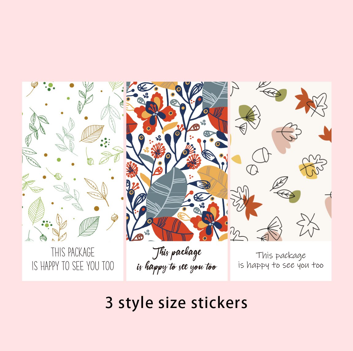 20-50pcs This Package Nice To Meet You Too Sticker Seal Label Thank You Small Business Handmade Merchandise Decoration Stickers