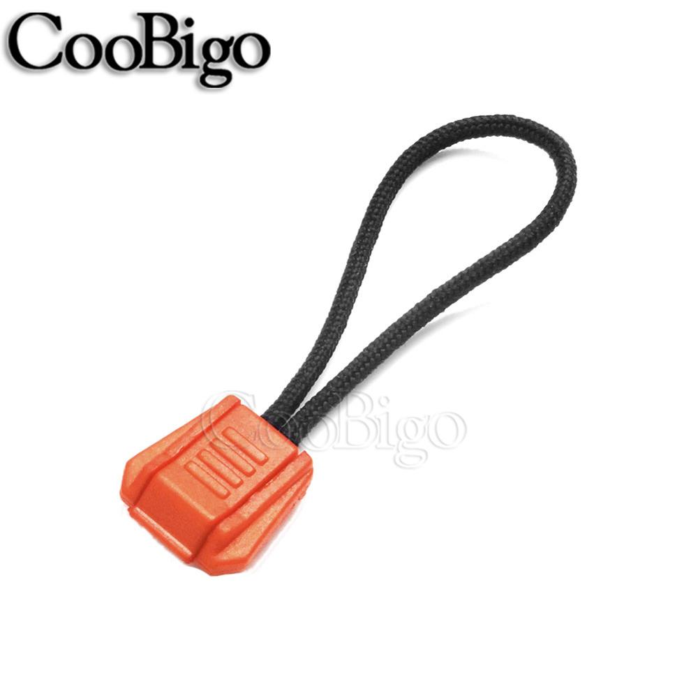 Paracorde avec tirette, 100 pièces, Clip d&#39;extrémité, sac à dos de Camping en plein air, randonnée, voyage, accessoires de bricolage, couleurs variées: Orange