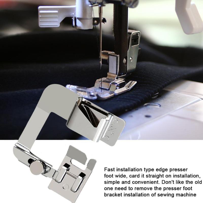 Multi-functional Domestic Sewing Machine Foot Presser Hem Crimping Feet for Brother Singer Janome