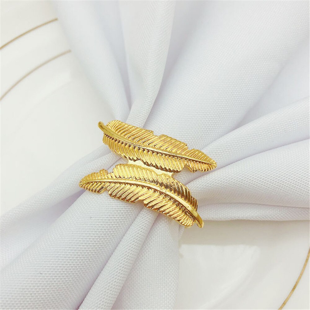 6/Stck Serviette Ring Gold und silber kreative stil besteck Serviette schnalle Hotel liefert geschirr