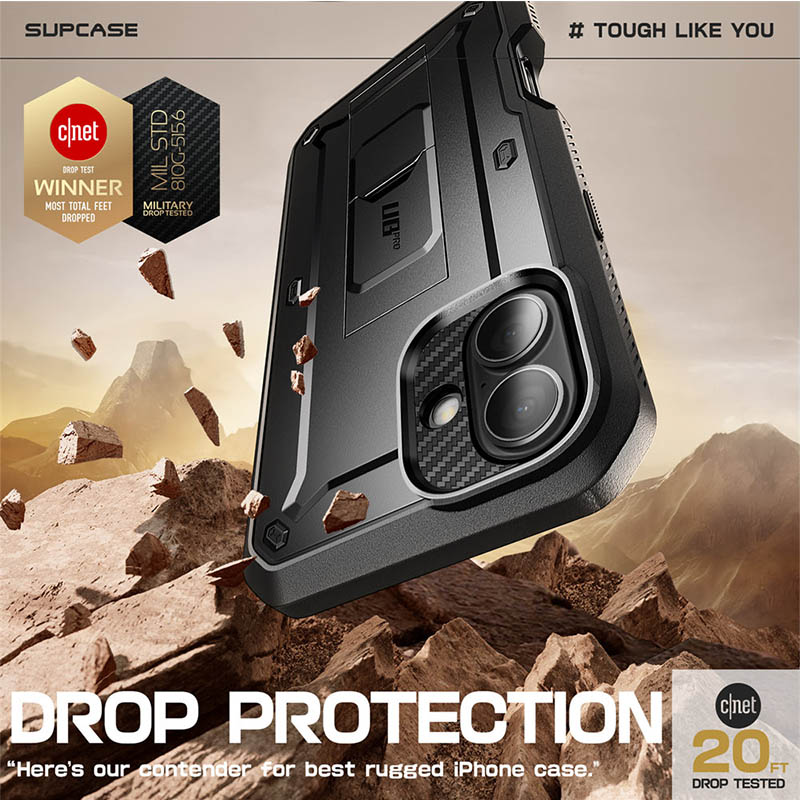 SUPCASE For iPhone 16 Case 6.1" ) UB Pro Full-Body Heavy Duty Rugged Phone Case with Built-in Screen Protector