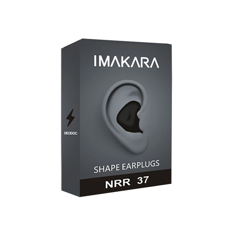 Silicone Earplugs Sleeping Sound Insulation Hearing Protection Earplugs Anti-NoiseFor Travel Sleeping Soft Noise Reduction: black