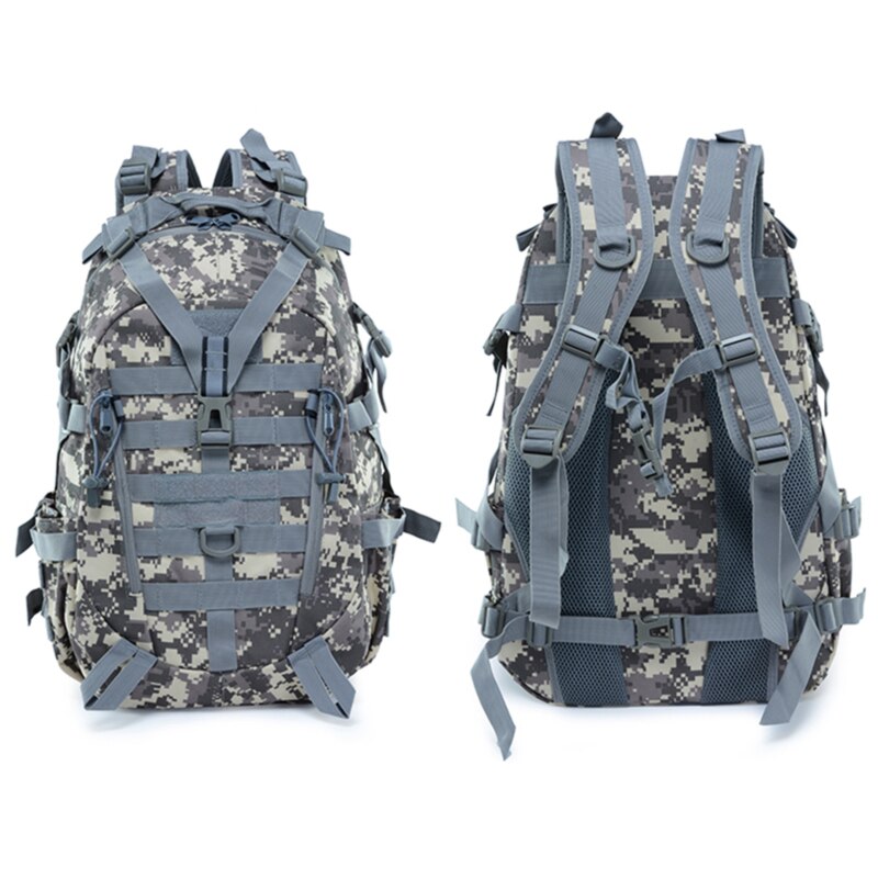 Canvas Camouflage Softback Backpack Large Hiking Climbing Backpacks For Men And Women Sports Bags Camping Travel Rucksack: style4