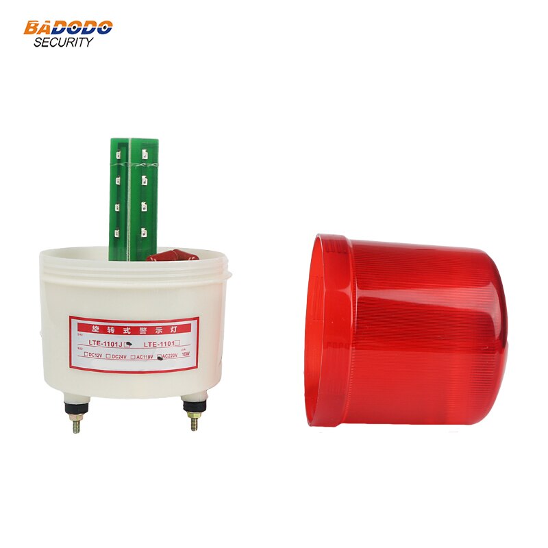 Roterende Akoestisch-optische Led Strobe Alarm Lamp Licht Geel Blauw Rood Groen Led Waarschuwing Licht Lamp Outdoor Gate Lamp licht Sirene