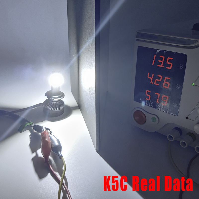 DAWNKNIGHT K5C 4300K 110W H7 H4 lámpara Led doble tubo de cobre 3000K luces Led para coche H1 H11 HB3 9005 HB4 9006 bombilla de faro Led