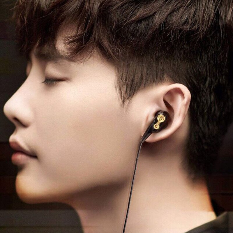 Auricolari In-Ear Cablati - Doppia Bobina Mobile Bass - Universali per Cellulare e Computer