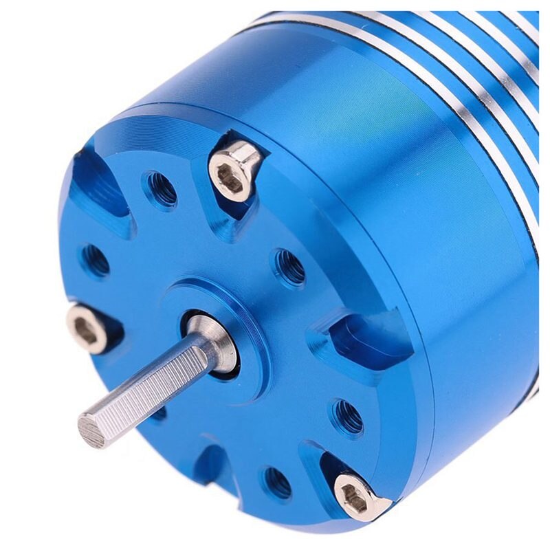 Högeffektiv 540 sensors borstlös motor för 1/10 rc bilar blå , 13.5t
