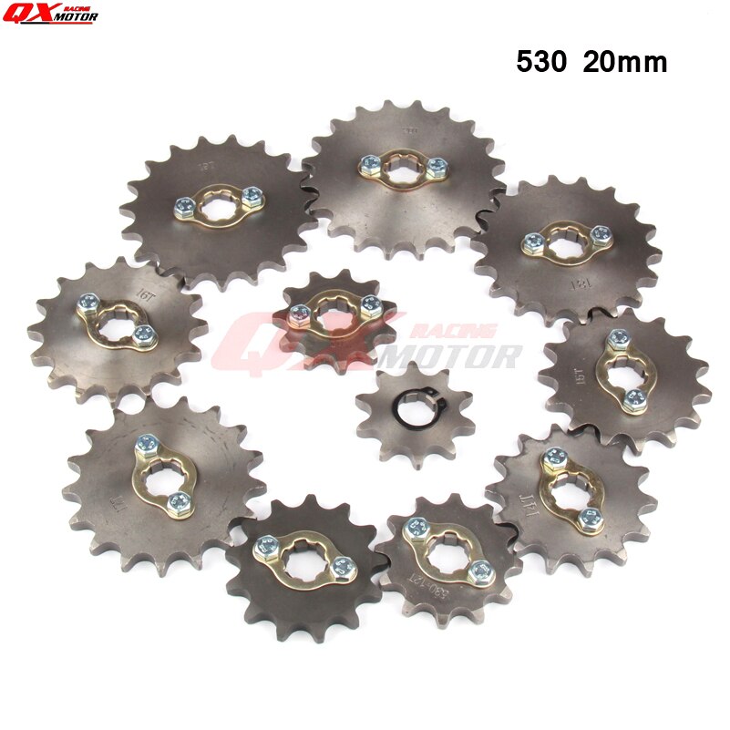 530 10-20T 20mm Ich würde Vorderseite Motor- Kettenrad für stampfen YCF Upower Schmutz Grube Fahrrad ATV Quad gehen Kart Moped Buggy Rolle Motorrad