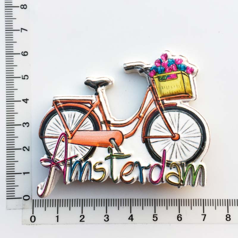 Babelemi Nederland Toeristische Souvenirs Koelkast Magneten Amsterdam Sexy Winkel Kleurrijke Huis Bike Koelkast Magnetische Stickers