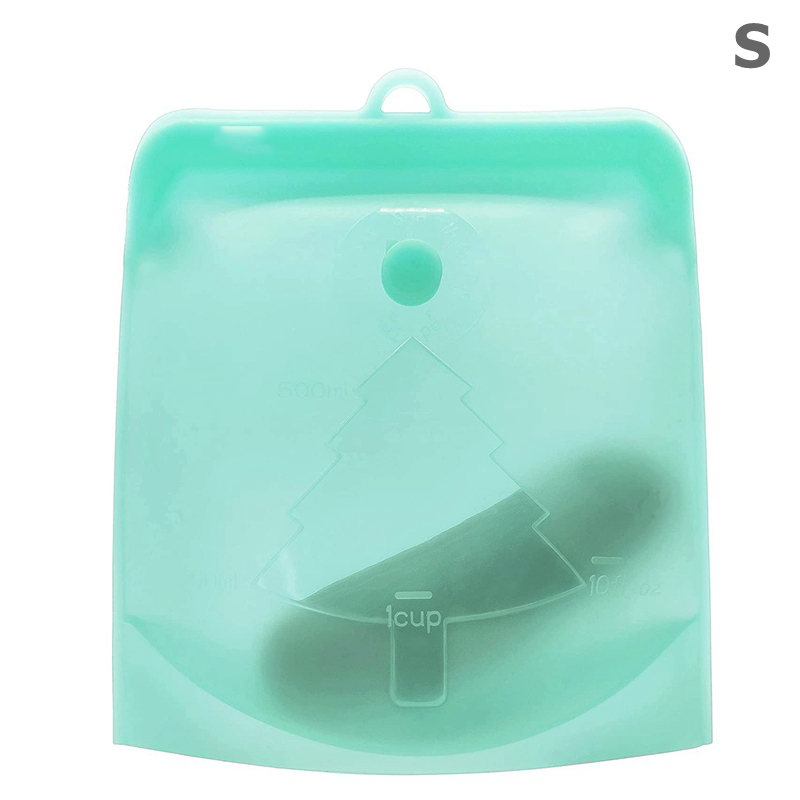 Kuchenna torba robić przechowywania żywności, pakowana próżniowo, samouszczelniająca się torba robić zupy, mrożona żywność, silikonowa torba robić przechowywania świeżości: Jasno szary