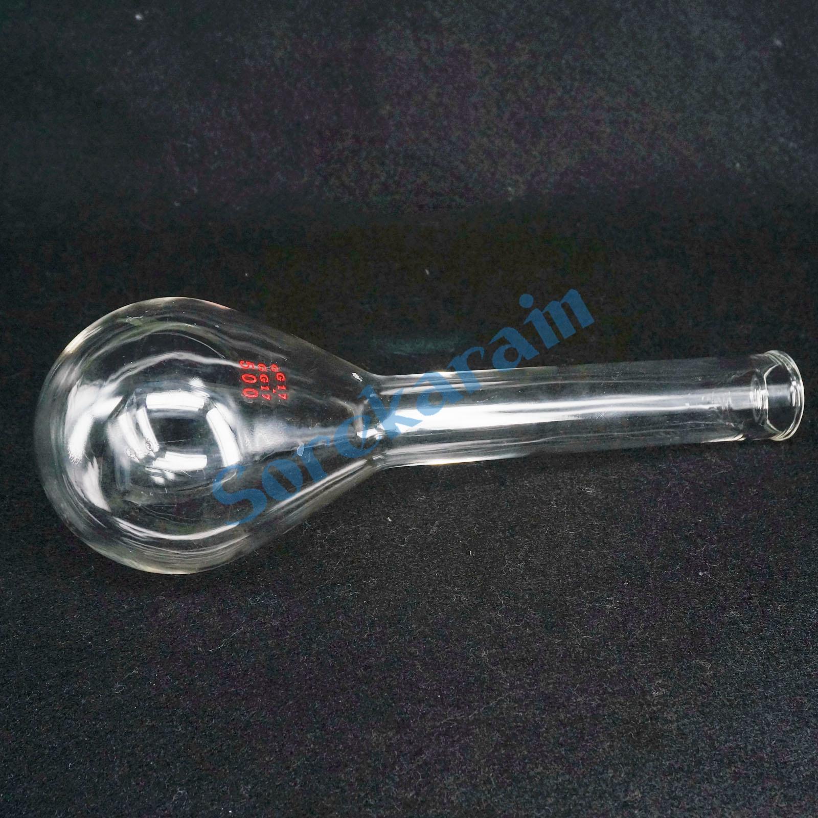 500ml Kjeldahl Round Bottom Long Neck Lab Glass Flask for Nitrogen Determination