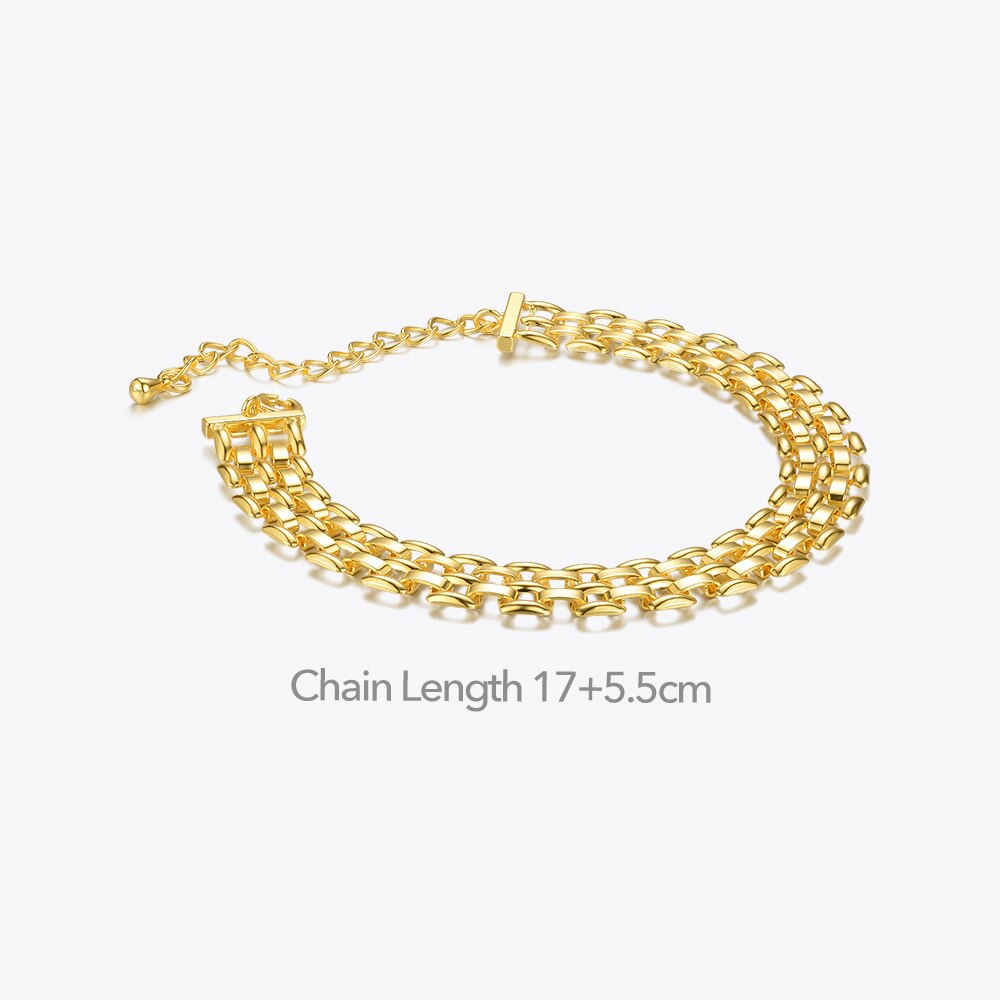 ENFASHION Watchband Bracelets Statement Gold Color Bracelet Women Jewellery Pulseras Mujer B202183