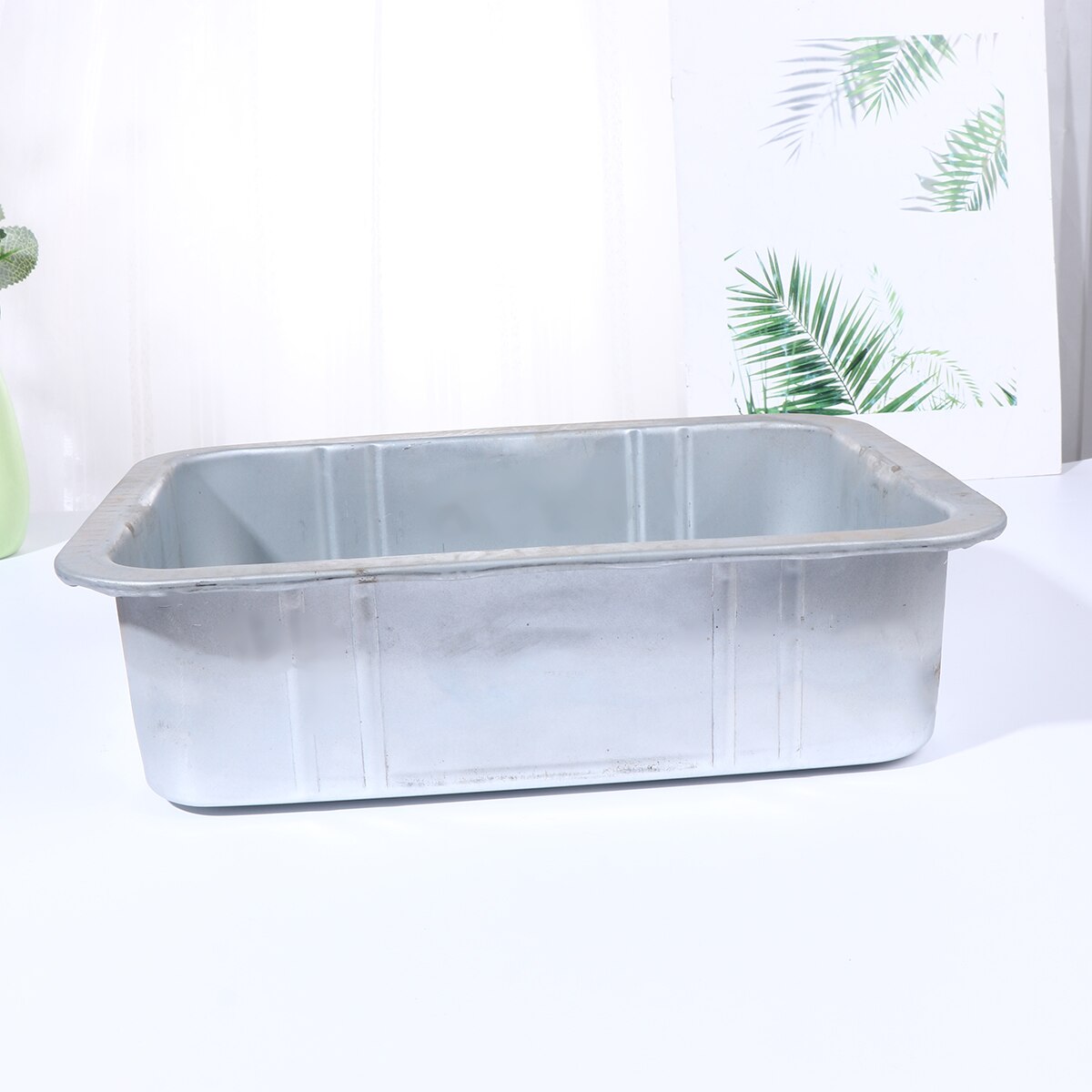 5L Steel Oil Drain Pan Waste Engine Oil Collector Tank Oil Drip Tray Fuel Fluid Change Garage Tool for Repair Car (Silver)