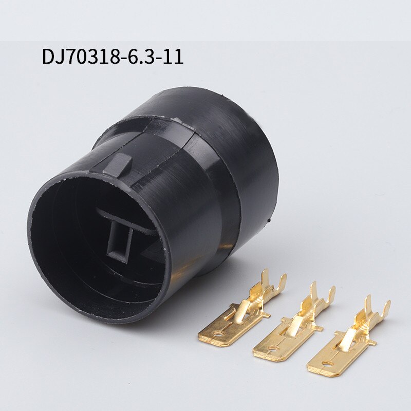 100Sets 3 Pin Male Female Round Alternator Plug Waterproof Wiring Harness Connector For 90980-10341 90980-11491: male full set