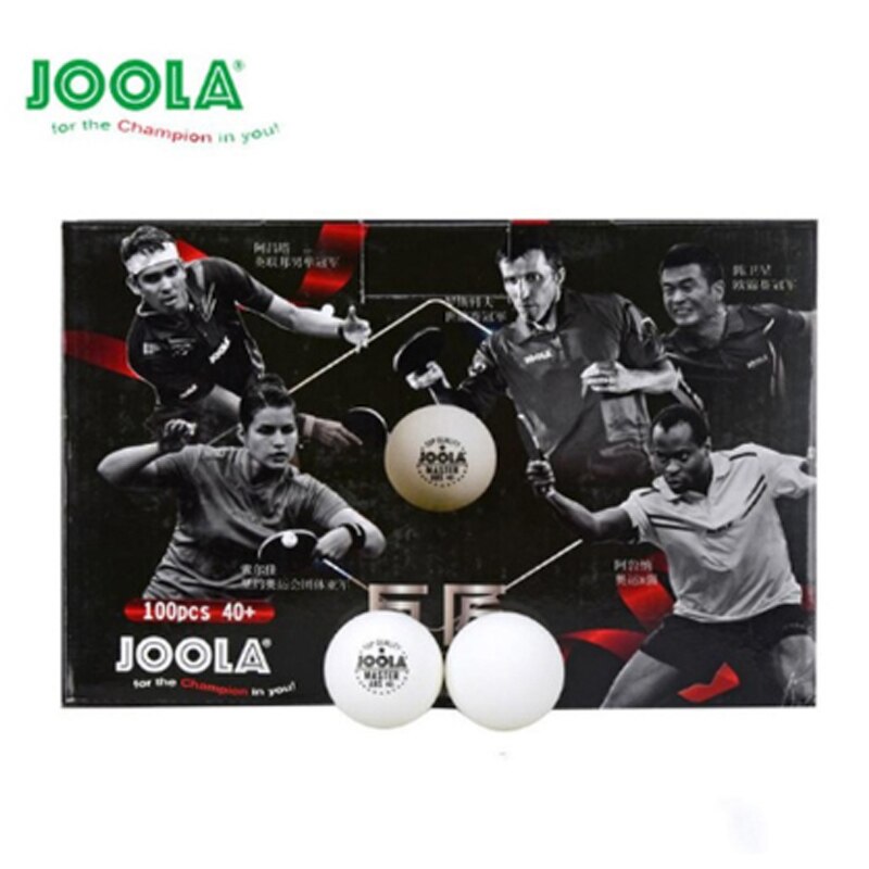 Joola great master abs 40+  bordtennis 100 st bollar sömt material plast poly pingis bollar för träning: Default Title